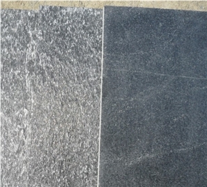 China Black Quartzite Slabs & Tiles, Quartzite Floor/Wall Tiles
