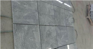 China Dark Steel Grey Granite Slabs & Tiles