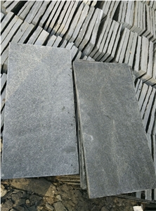 Dark Grey Tumbled Slabs & Tiles, China Grey Quartzite