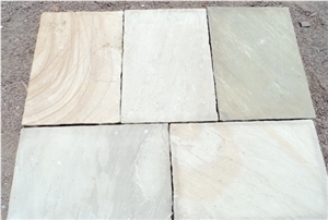 Fossil Mint Sandstone Tiles, China Yellow Sandstone
