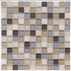 Glass Mosaic Tile Suitable for Swimming Pool 20*20mm Mda346