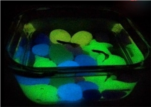 Glow Pigment Stone, Luminous Pebbles, Photoluminescent Stones