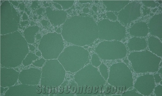 Green Quartz Stone Slabs & Tiles, Quartz Slab, Artificial Quartz Slab