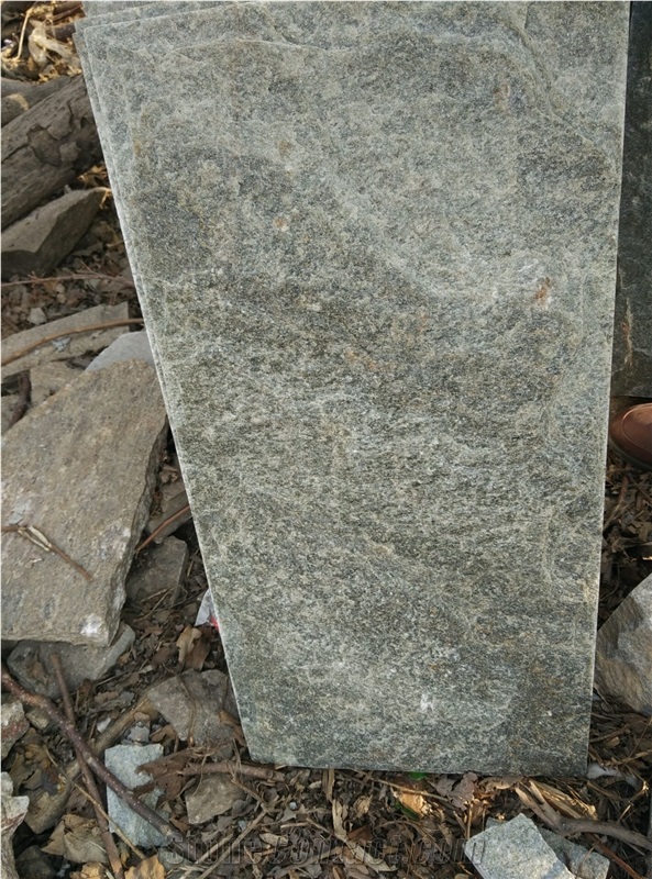 Green Quartzite Slabs & Tiles, China Natural Quartzite
