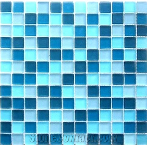 High Class Villa Bathroom Glass Colored Glass Mirror Mosaic Tile for Swimming Pool