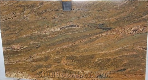 Imperial Gold Granite Slabs, India Yellow Granite