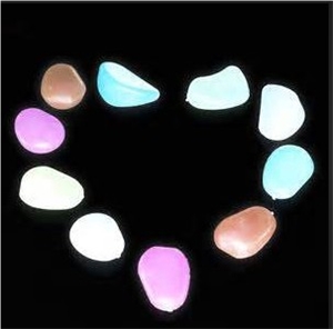 Luminous Decorative Polished River Stone, Polished Pebbles, Garden Pebbles for Sale