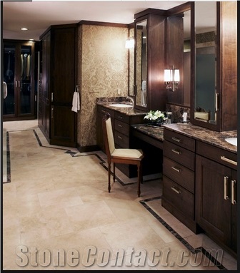 Luxury Dark Emperador Marble Vanity Top Bath Top