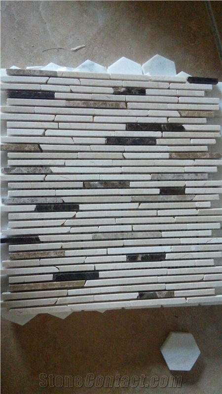 Marble Mosaic, Polished Marble Mosaic Tiles, Floor and Wall Mosaic