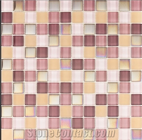 Mixcolor Glass Crystal Mosaic Tile for Swimming Pools Price