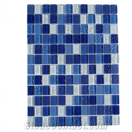 Multicolor Swimming Pool Glass Mosaic Tiles for Sale