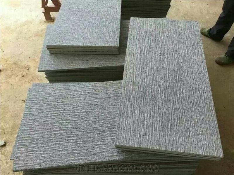 Natural Cheap Grey Andesite Stone in Basalt Type for Slabs and Tiles Pavers