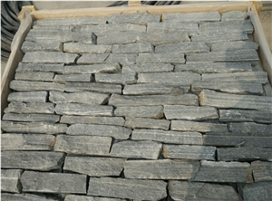 Natural Stone Wall Panel, Grey Quartzite Fieldstone