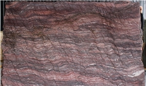 Revolution Wave Quartzite Slabs & Tiles, China Red Quartzite