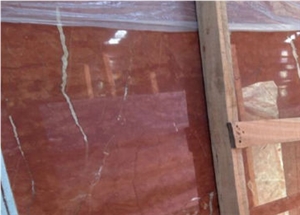Rojo Coral Marble Slabs & Tiles, China Brown Marble