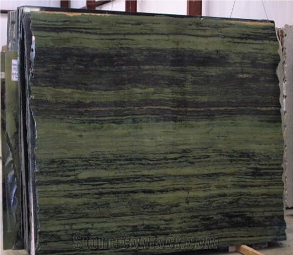 Verde Bamboo Quartzite Slabs & Tiles, Brazil Green Quartzite