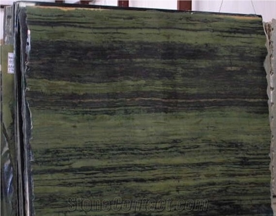 Verde Bamboo Quartzite Slabs & Tiles, Brazil Green Quartzite