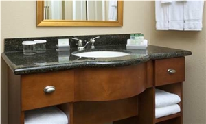 Absolute Black Granite Bath Tops/ Absolute Black Granite Bathroom Vanity Tops/ Absolute Black Granite Bathroom Countertops/ Absolute Black Granite Vanity Tops