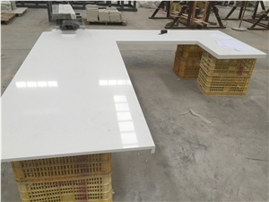 Carrara White Engineered Quartz Stone Kitchen Countertops/Carrara White Quartz Stone Countertops/White Stone Bar Tops/White Quartz Kitchen Island Tops