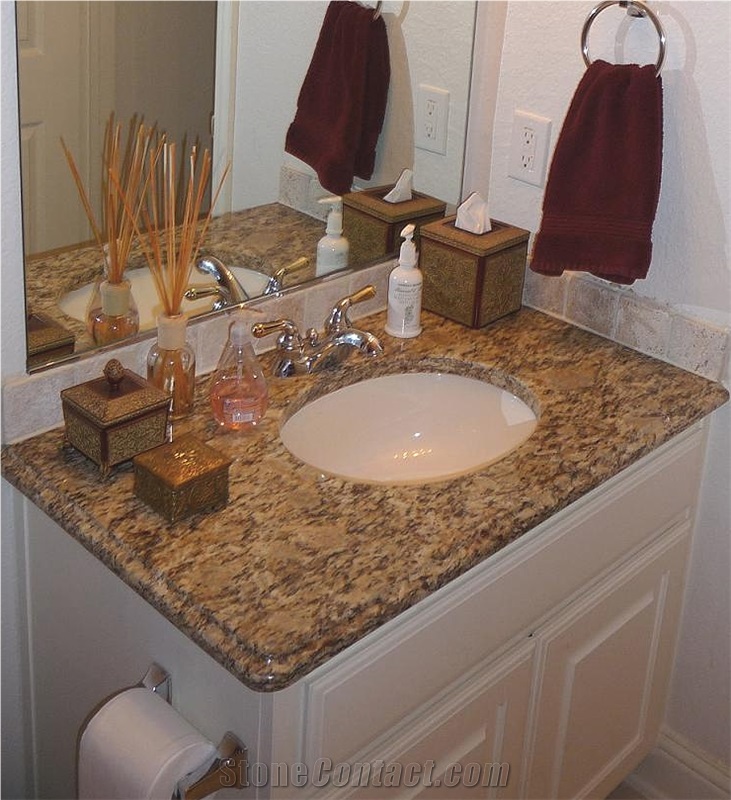 G682 Yellow Granite Bathroom Vanity Tops/Bath Tops/Yellow Sun Set ...