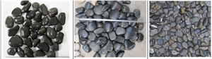 China Natural Pebble Stone, River Stone, Gravel, Polished, Honed, Tumbled Pebble, White, Black, Mix Color, 7-10mm, 10-14mm, 16-20mm, 20-30mm, 30-40mm