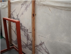 Good Price High Quality Lilac White Marble Slab