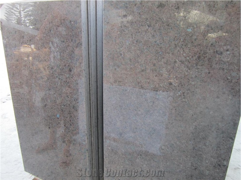 Hot Sale High Quality Colorful Granite with Blue Crystal Slabs & Tiles, China Brown Granite