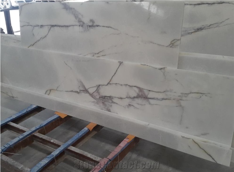 Popular High Quality Nice Lilac White Marble Slabs & Tiles