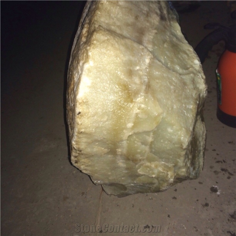 Jade Stone, Raw Boulders, White Stone Blocks