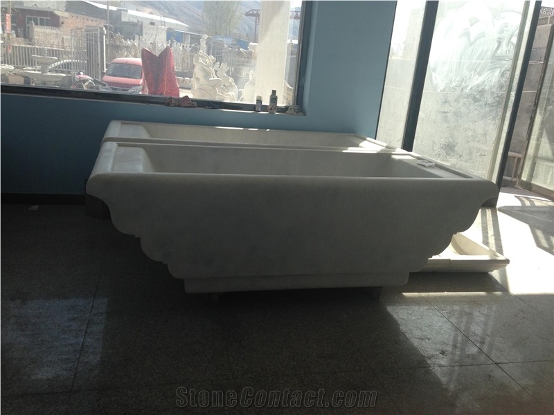 Natural Stone Bathtubs,White Marble Bathtubs,Hand-Carved Stone Bathtubs for Sale