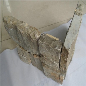 Plastic Stone Wall Panels Brown Limestone Cultured Stone for Wall Cladding