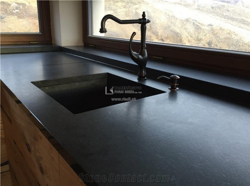 Black Pearl Granite Kitchen Countertop