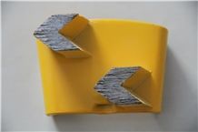 Concrete Floor Grinding Pads Double Arrow Diamond Segments