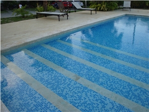 Caribbean Coral Stone Honed and Filled Pool Coping Bullnose