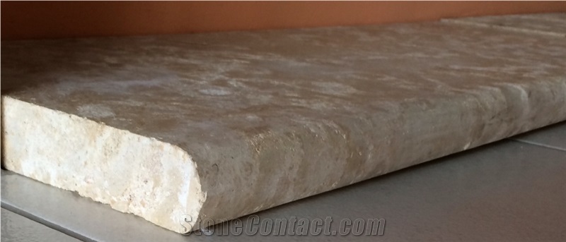 Caribbean Coral Stone Honed and Filled Pool Coping Bullnose
