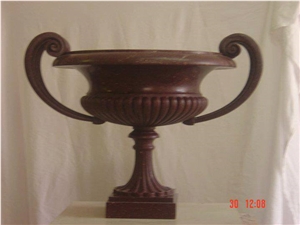 Porfido Rosso Di Meltina Custom Design Home Decorative Vase