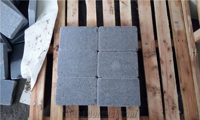 Tumbled Granite Cubes G654 Granite Cube Stone