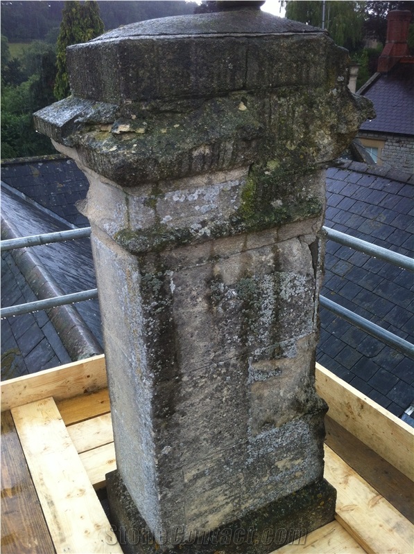 Doulting Stone Chimney Restoration