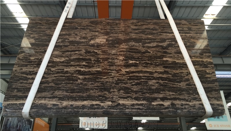 Golden Coast Marble Slabs & Tiles, China Brown Marble