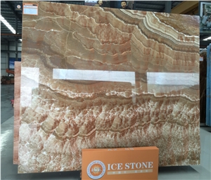 Peacock Onyx Slabs Tiles/Chinese Onyx Tiles/Onyx Wall Covering/Interior Decoration Red Onyx Slabs