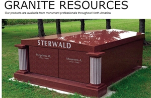 American Red Granite Cemetery Columbarium