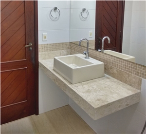 Beige Bahia Bathroom Vanity Top