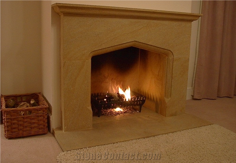 Ham Stone Traditional Style Fireplace