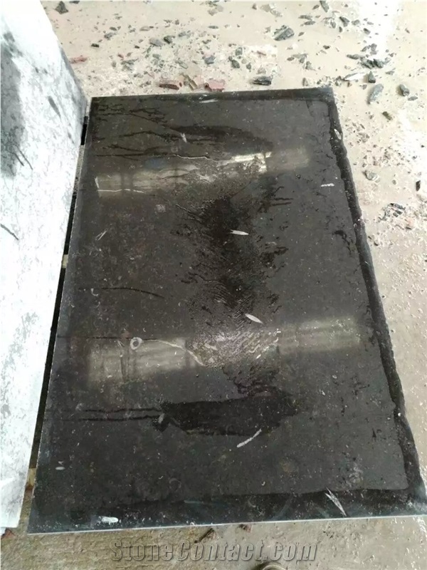 China Black Limestone Tile & Slab for Wall and Floor