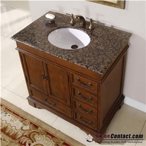 Baltic Brown Granite Bath Countertop/Cooperative Quarry /Bruno Baltico Bathroom Vanity Tops/Polished Tops/Coffe Diamond Granite/Natural Stone Tops