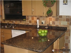 High Quality Baltic Brown Kitchen Countertop/Cooperative Quarry /Bruno Baltico Desktops/Polished Worktops/Coffe Diamond Granite Countertop