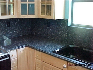 High Quality Blue Pearl Granite Kitchen Countertop/Labrador Blue Desktops/Polished Worktops/Norway Blue Granite/Natural Stone Tops