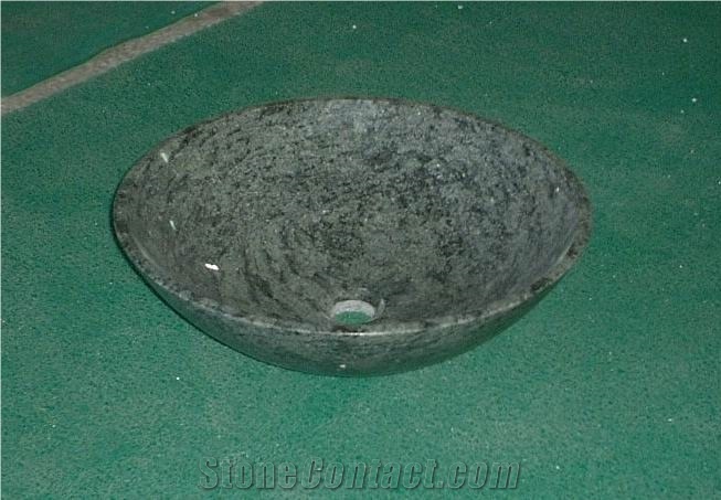 Natural Stone Olive Green Marble Bathroom Wash Sinks, Kitchen Vessel Round Basins, Green Marble Oval Sink, Outdoor & Indoor Polished Surface Wash Bowls Basins with Top