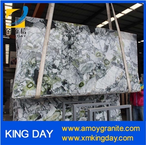 Chinese Green Marble, Ice Jade Green Marble Slabs & Tiles