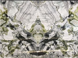 Ice Connect Marble, Emerald Flower Marble, Ice Green Marble Slabs & Tiles